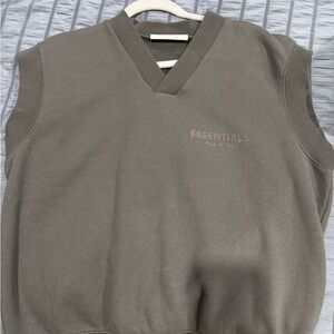 Essentials Women's V-Neck Top - Dark Brown